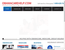 Tablet Screenshot of obamacarehelp.com